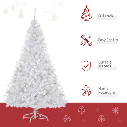 6-Ft Douglas Fir Pre-Lit Pencil White Artificial Christmas Tree with White LED Lights