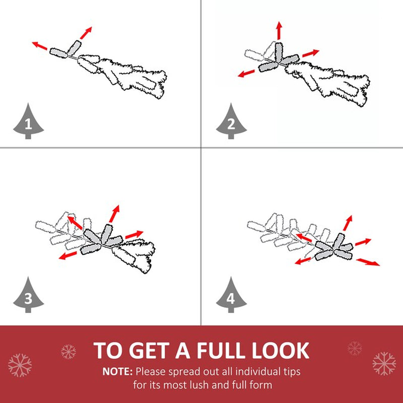 6-Ft Douglas Fir Pre-Lit Pencil White Artificial Christmas Tree with White LED Lights