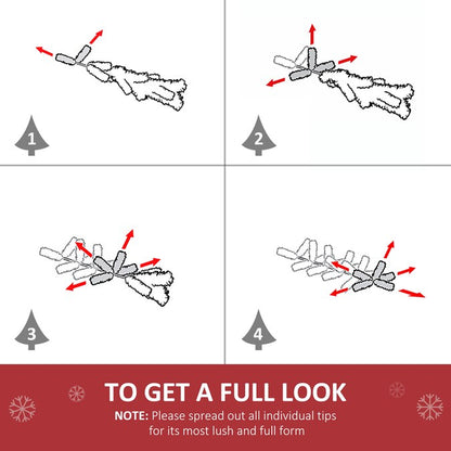 6-Ft Douglas Fir Pre-Lit Pencil White Artificial Christmas Tree with White LED Lights