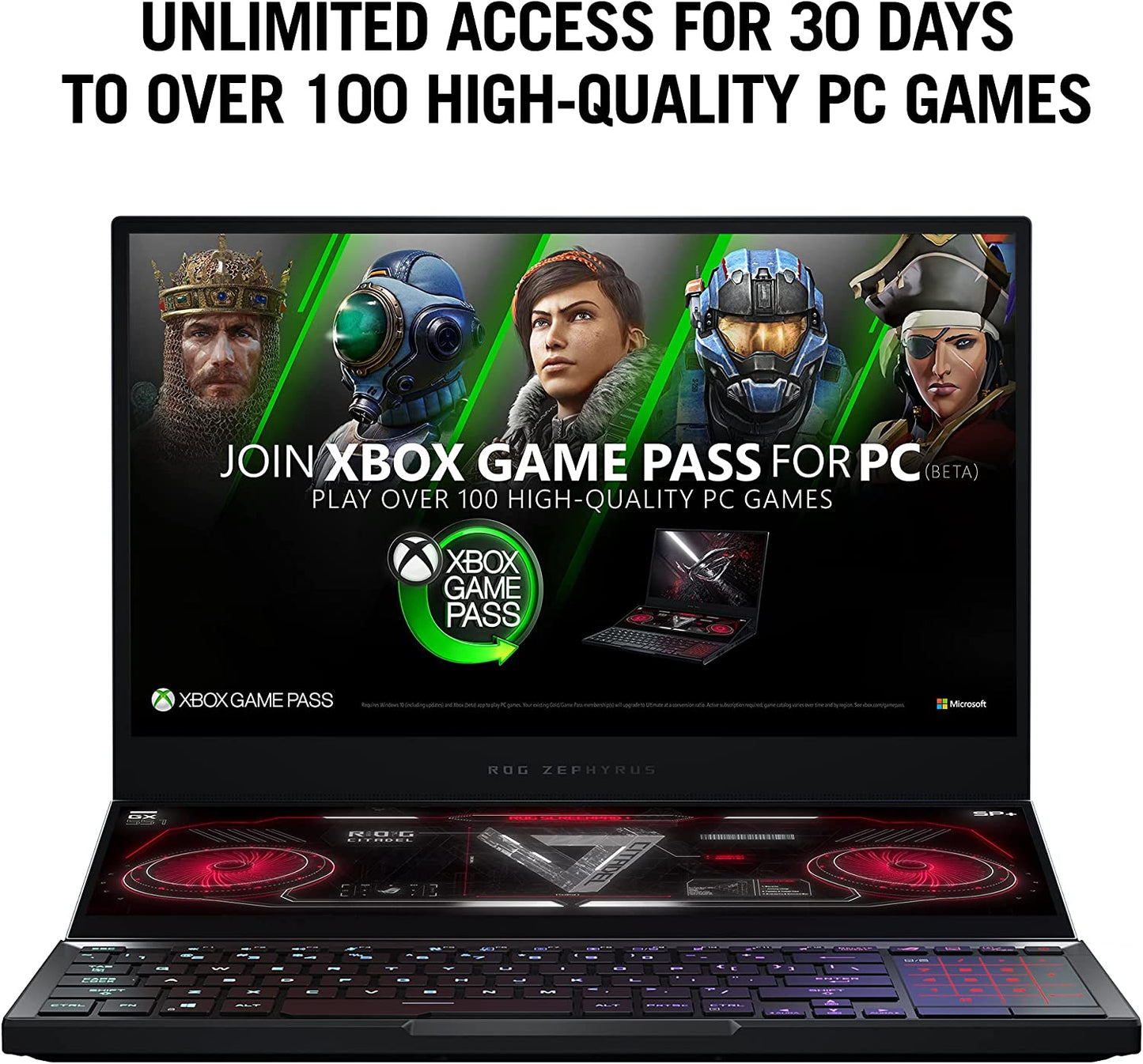 ROG Zephyrus Duo SE 15 Gaming Laptop - 15.6" 300Hz FHD IPS Display, NVIDIA GeForce RTX 3060, AMD Ryzen 9 5980HX, 16GB DDR4 RAM, 1TB PCIe SSD, Per-Key RGB Keyboard, Windows 10 Home, Model GX551QM-ES96