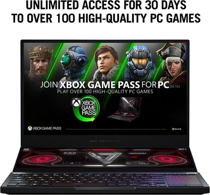 ROG Zephyrus Duo SE 15 Gaming Laptop - 15.6" 300Hz FHD IPS Display, NVIDIA GeForce RTX 3060, AMD Ryzen 9 5980HX, 16GB DDR4 RAM, 1TB PCIe SSD, Per-Key RGB Keyboard, Windows 10 Home, Model GX551QM-ES96