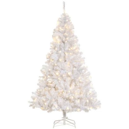 6-Ft Douglas Fir Pre-Lit Pencil White Artificial Christmas Tree with White LED Lights