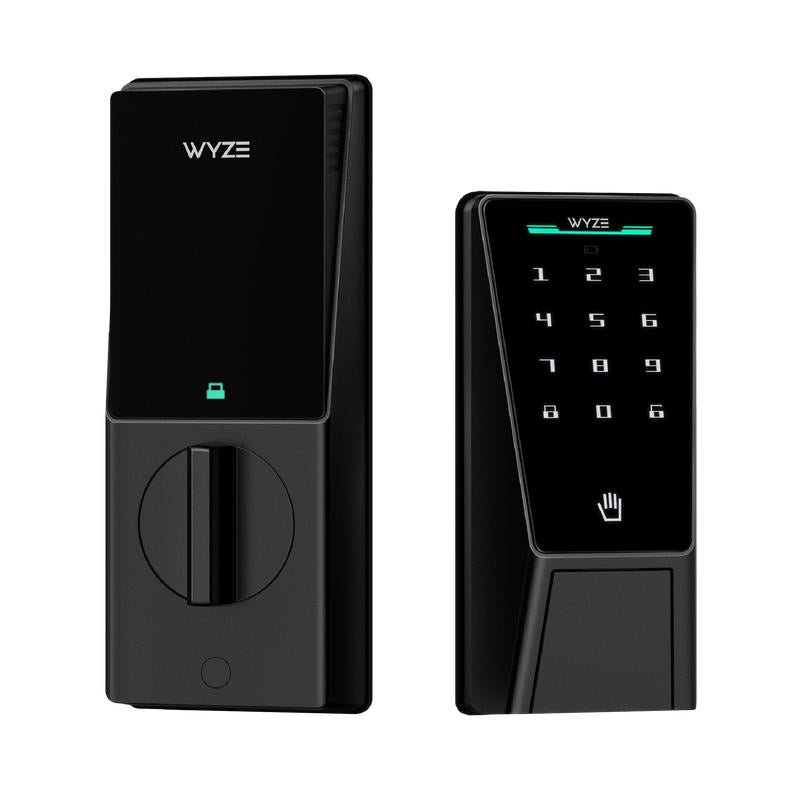 Wyze Palm Lock — Wi-Fi Palm Recognition Smart Lock for Front Door, Keyless & Touchless Entry, Modern Design, Auto-Lock, Easy Installation, Deadbolt Replacement, IP53 Weatherproof