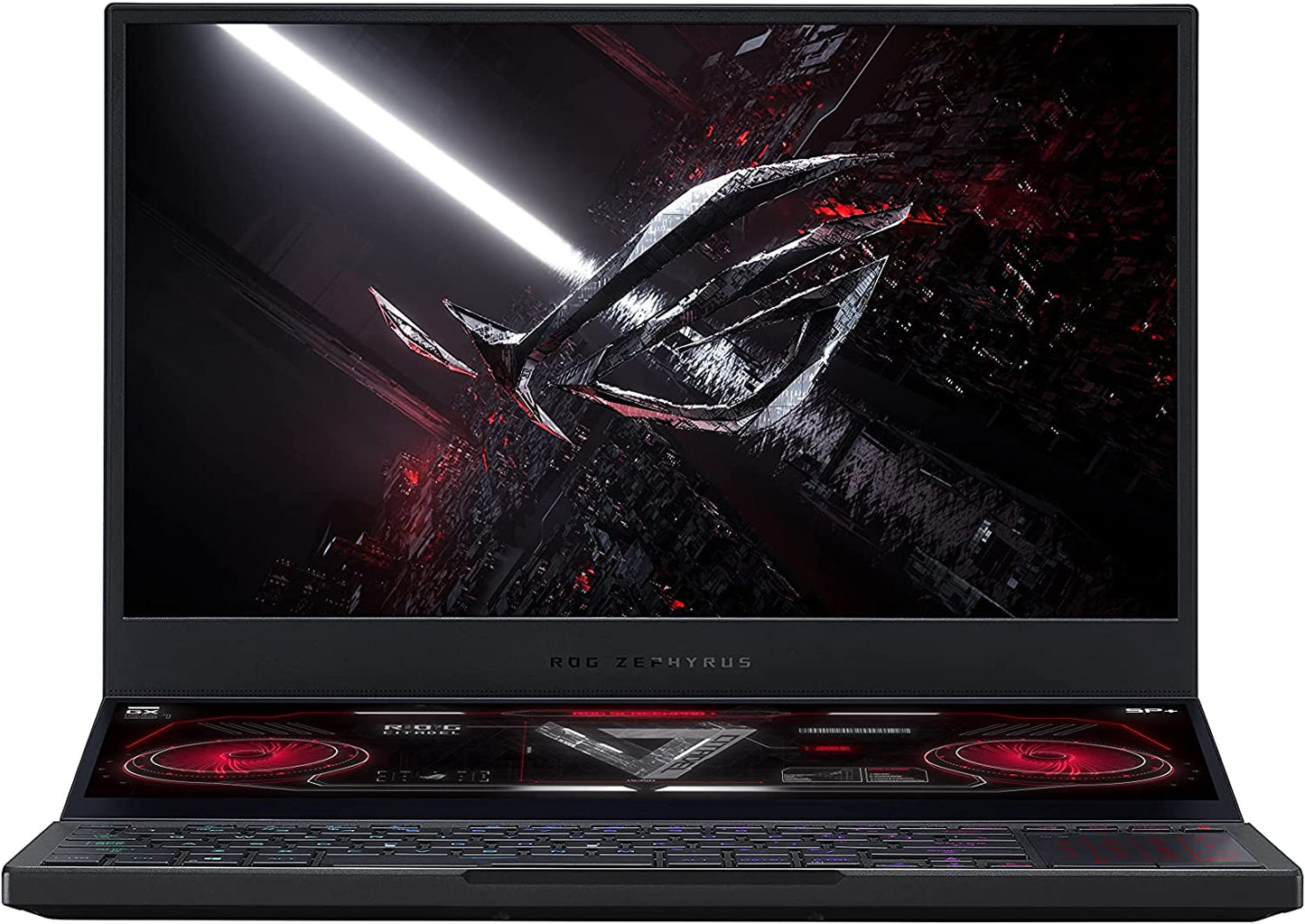 ROG Zephyrus Duo SE 15 Gaming Laptop - 15.6" 300Hz FHD IPS Display, NVIDIA GeForce RTX 3060, AMD Ryzen 9 5980HX, 16GB DDR4 RAM, 1TB PCIe SSD, Per-Key RGB Keyboard, Windows 10 Home, Model GX551QM-ES96
