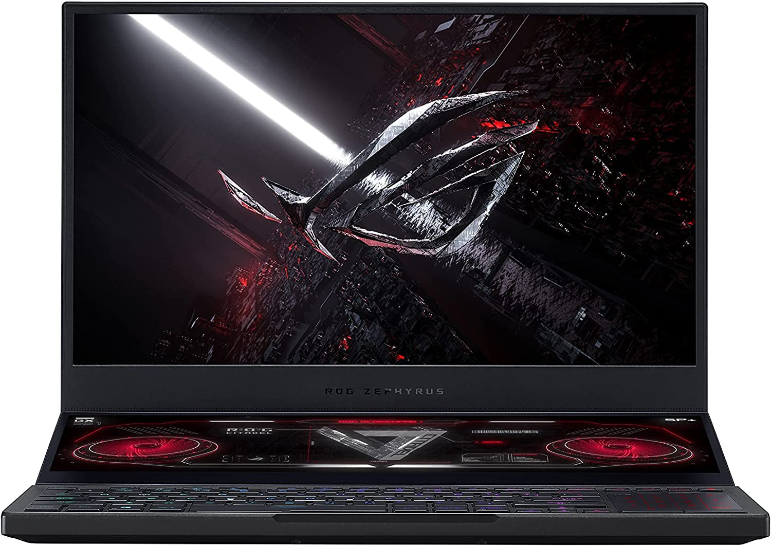 ROG Zephyrus Duo SE 15 Gaming Laptop - 15.6" 300Hz FHD IPS Display, NVIDIA GeForce RTX 3060, AMD Ryzen 9 5980HX, 16GB DDR4 RAM, 1TB PCIe SSD, Per-Key RGB Keyboard, Windows 10 Home, Model GX551QM-ES96