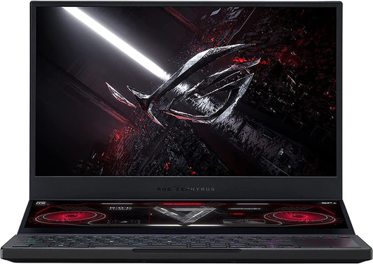 ROG Zephyrus Duo SE 15 Gaming Laptop - 15.6" 300Hz FHD IPS Display, NVIDIA GeForce RTX 3060, AMD Ryzen 9 5980HX, 16GB DDR4 RAM, 1TB PCIe SSD, Per-Key RGB Keyboard, Windows 10 Home, Model GX551QM-ES96