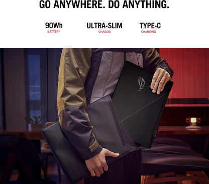 ROG Zephyrus Duo SE 15 Gaming Laptop - 15.6" 300Hz FHD IPS Display, NVIDIA GeForce RTX 3060, AMD Ryzen 9 5980HX, 16GB DDR4 RAM, 1TB PCIe SSD, Per-Key RGB Keyboard, Windows 10 Home, Model GX551QM-ES96